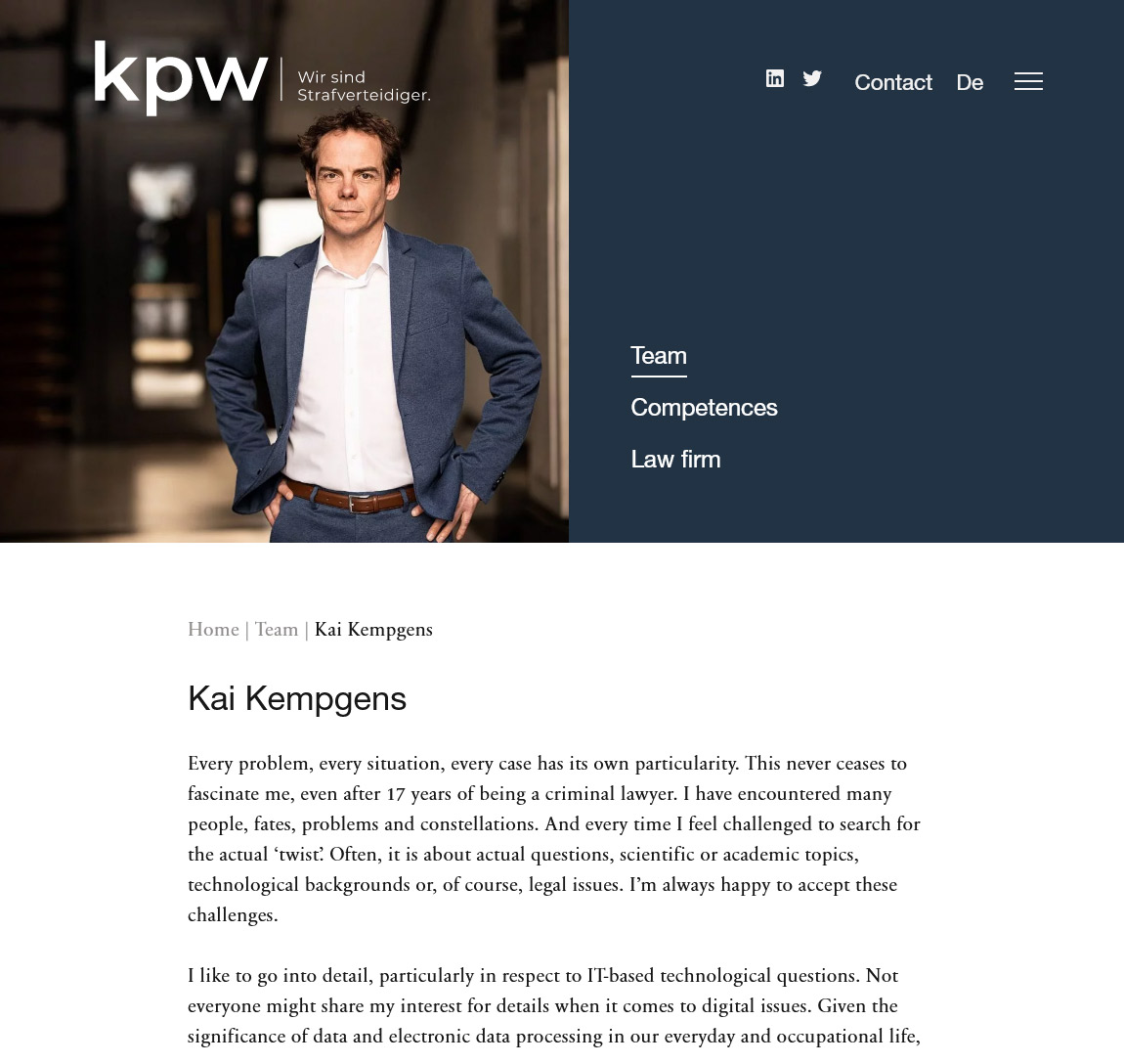 Webdesign lawyer law firm from Berlin